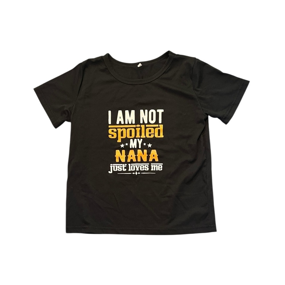 Black Kids T-Shirt. Size 7-8.
